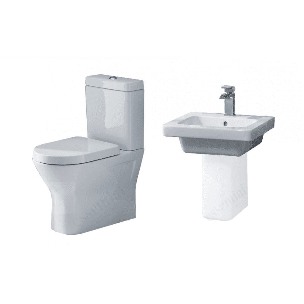 Essential Ivy Rimless Close Coupled Comfort Height Toilet